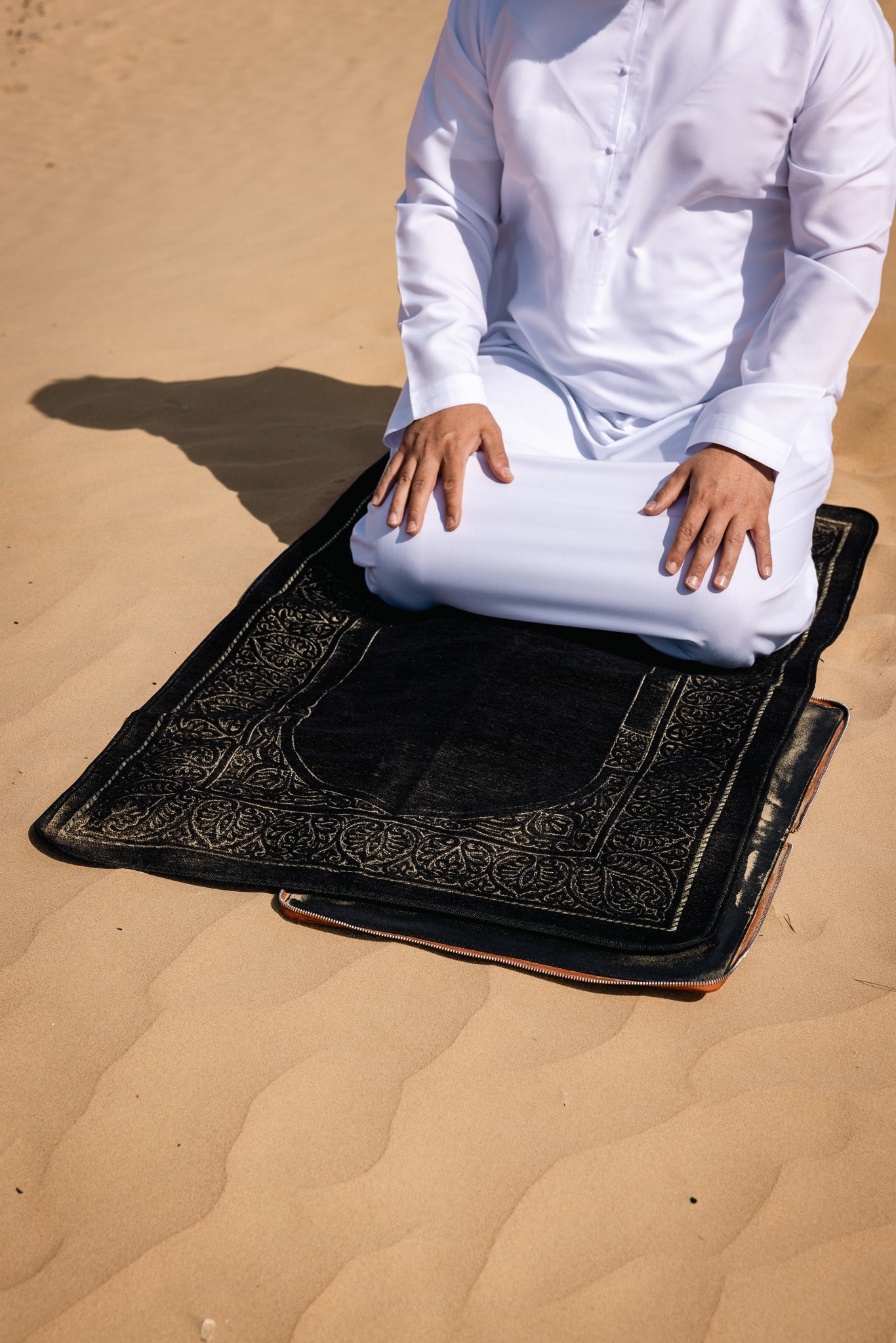 HANDCRAFTED LEATHER PRAYER RUG