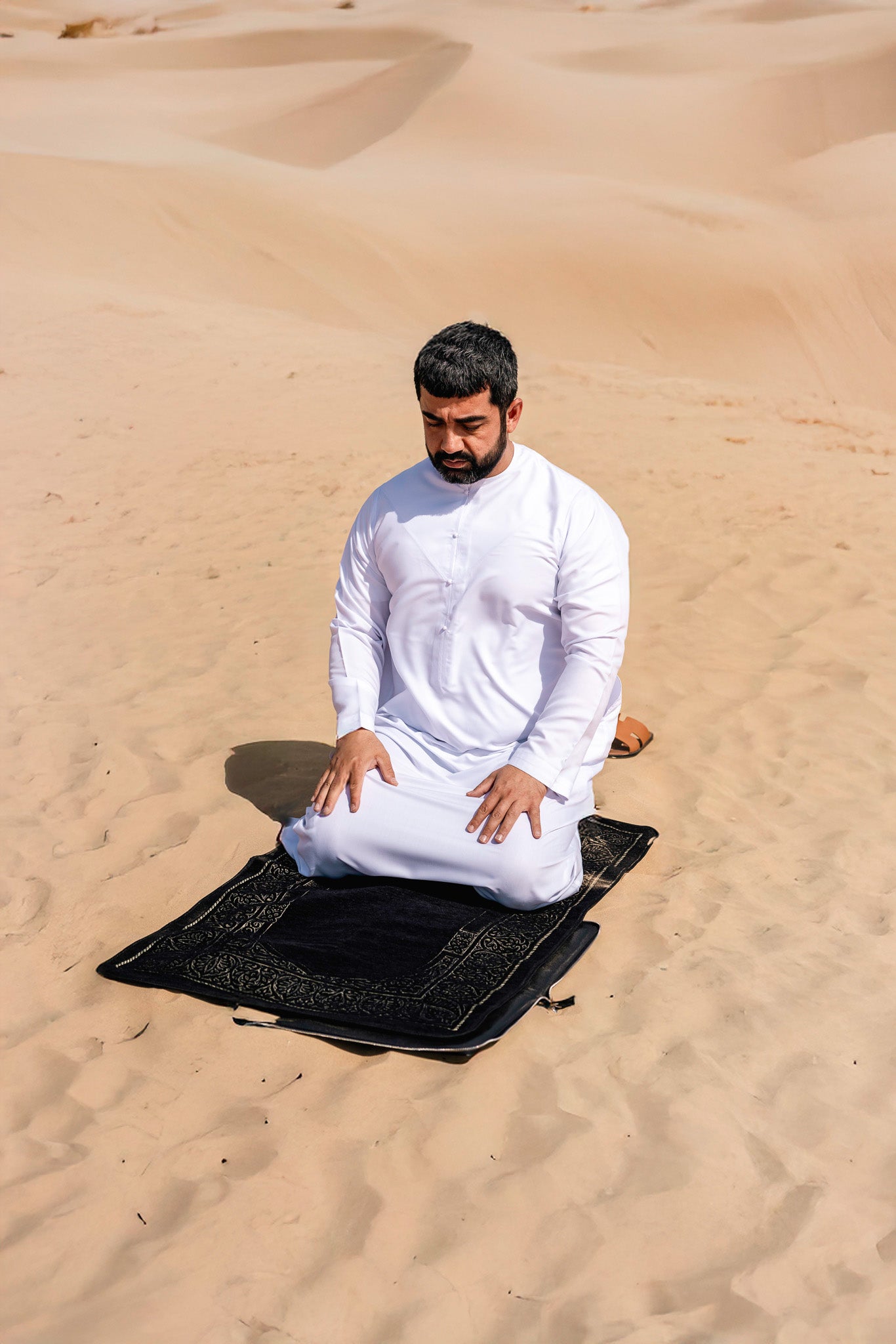 HANDCRAFTED LEATHER PRAYER RUG