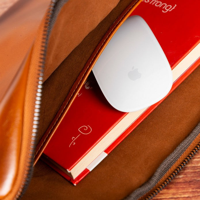 AWE Genuine Leather Sleeves Brown