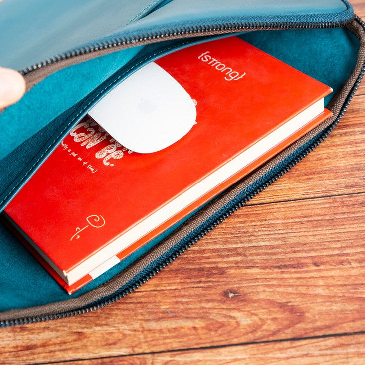 AWE Genuine Leather Sleeves Brown