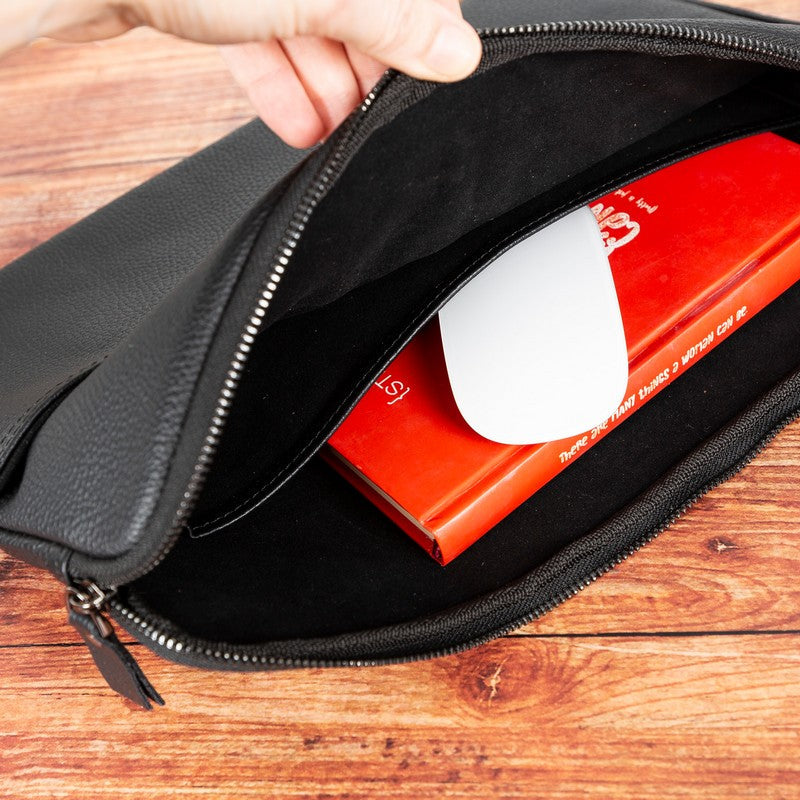 AWE Genuine Leather Sleeves Brown