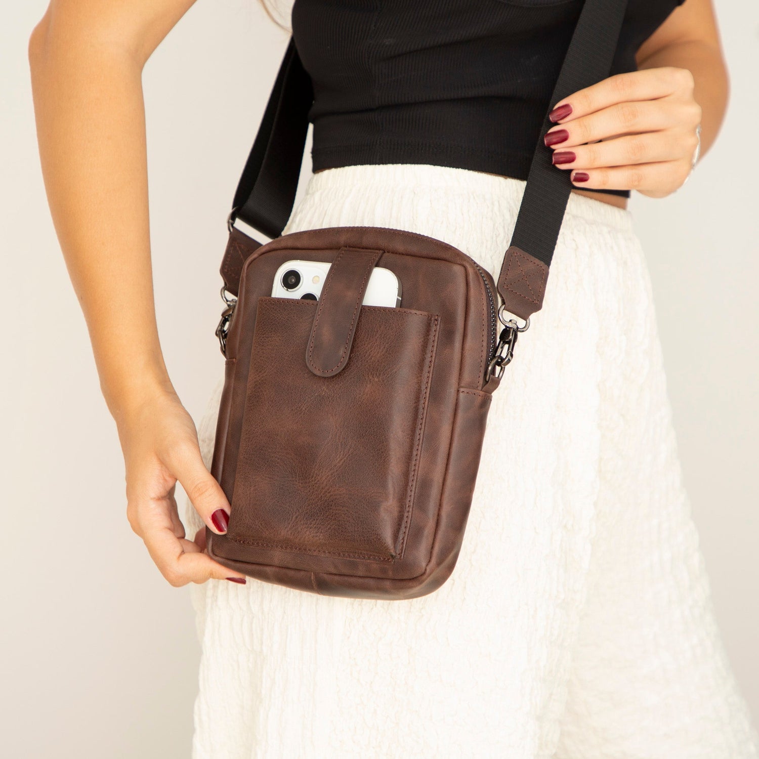 Pisa Leather Crossbody Bag