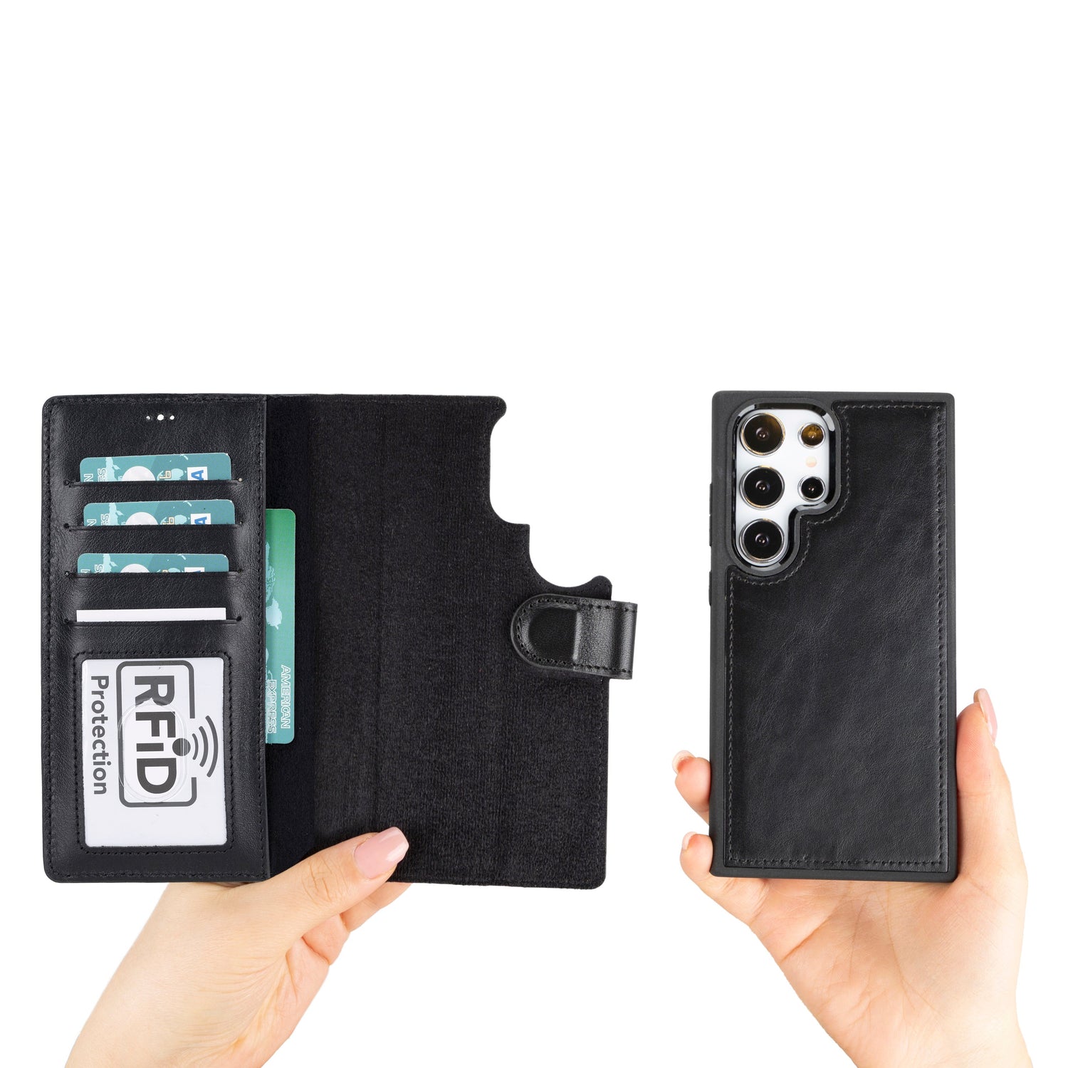 Magic Samsung Galaxy S24 Series Detachable Leather Wallet Case