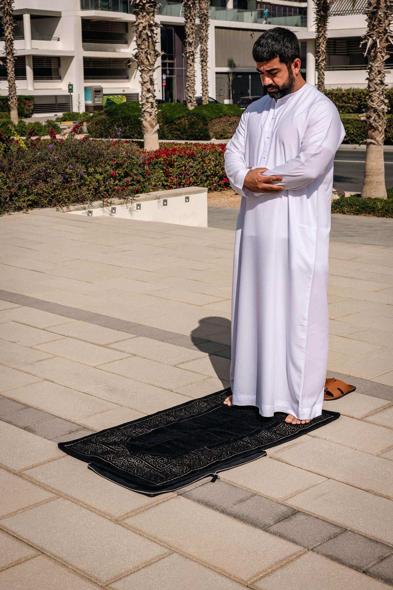 HANDCRAFTED LEATHER PRAYER RUG