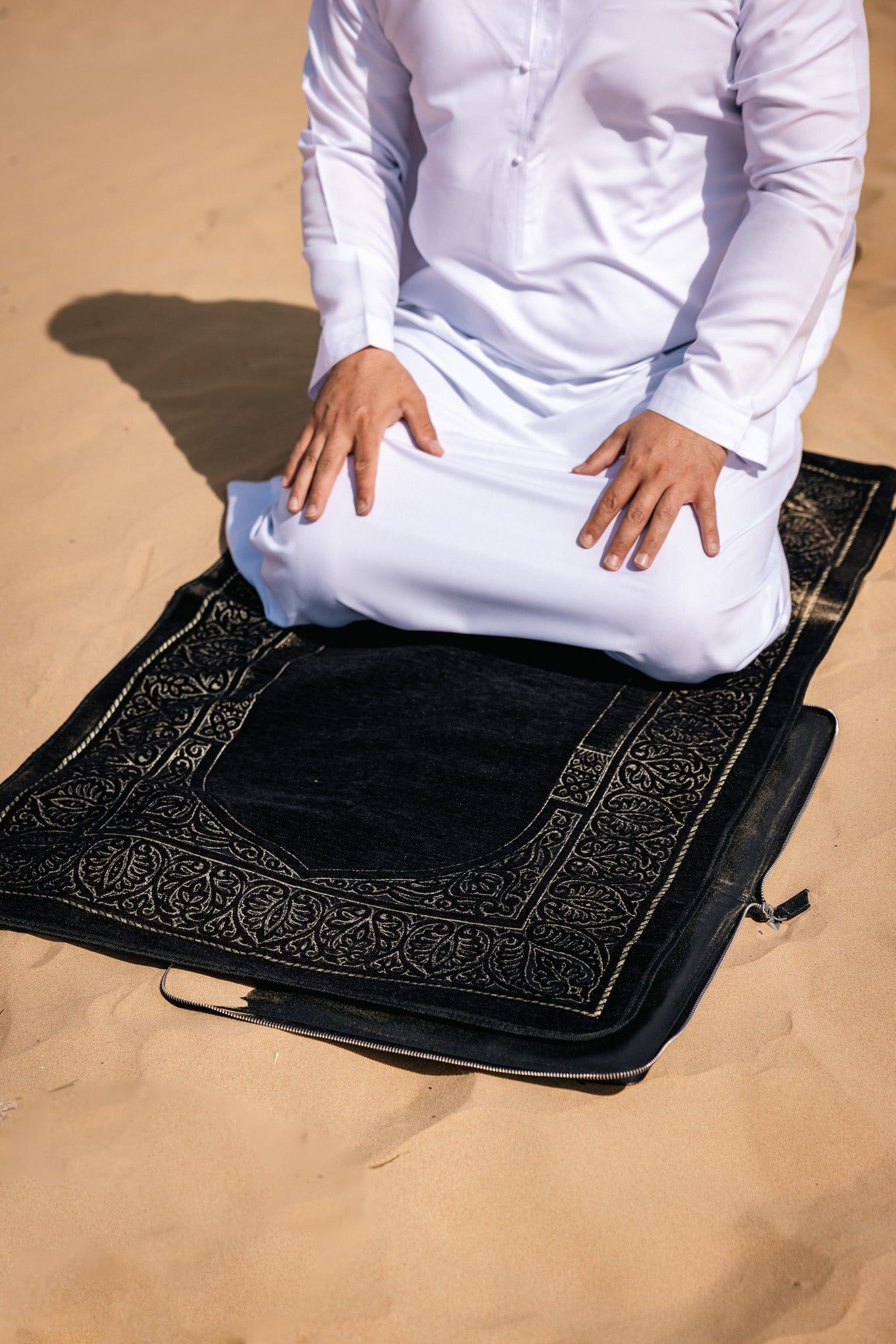 HANDCRAFTED LEATHER PRAYER RUG
