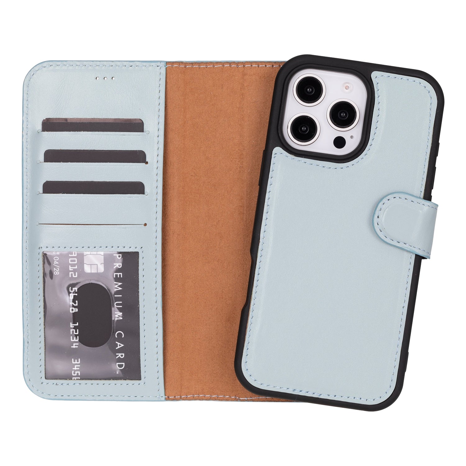Magic iPhone 16 Pro Detachable Leather Wallet Case