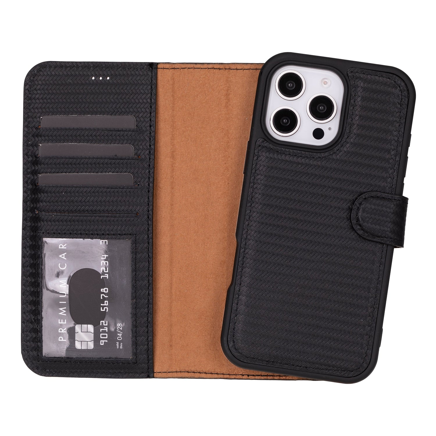 Magic iPhone 16 Pro Detachable Leather Wallet Case
