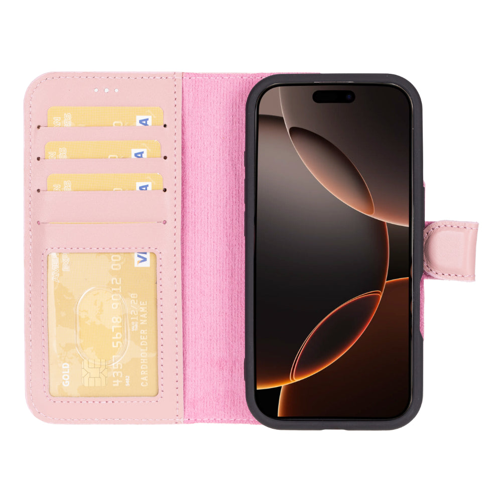 Magic iPhone 16 Pro Detachable Leather Wallet Case