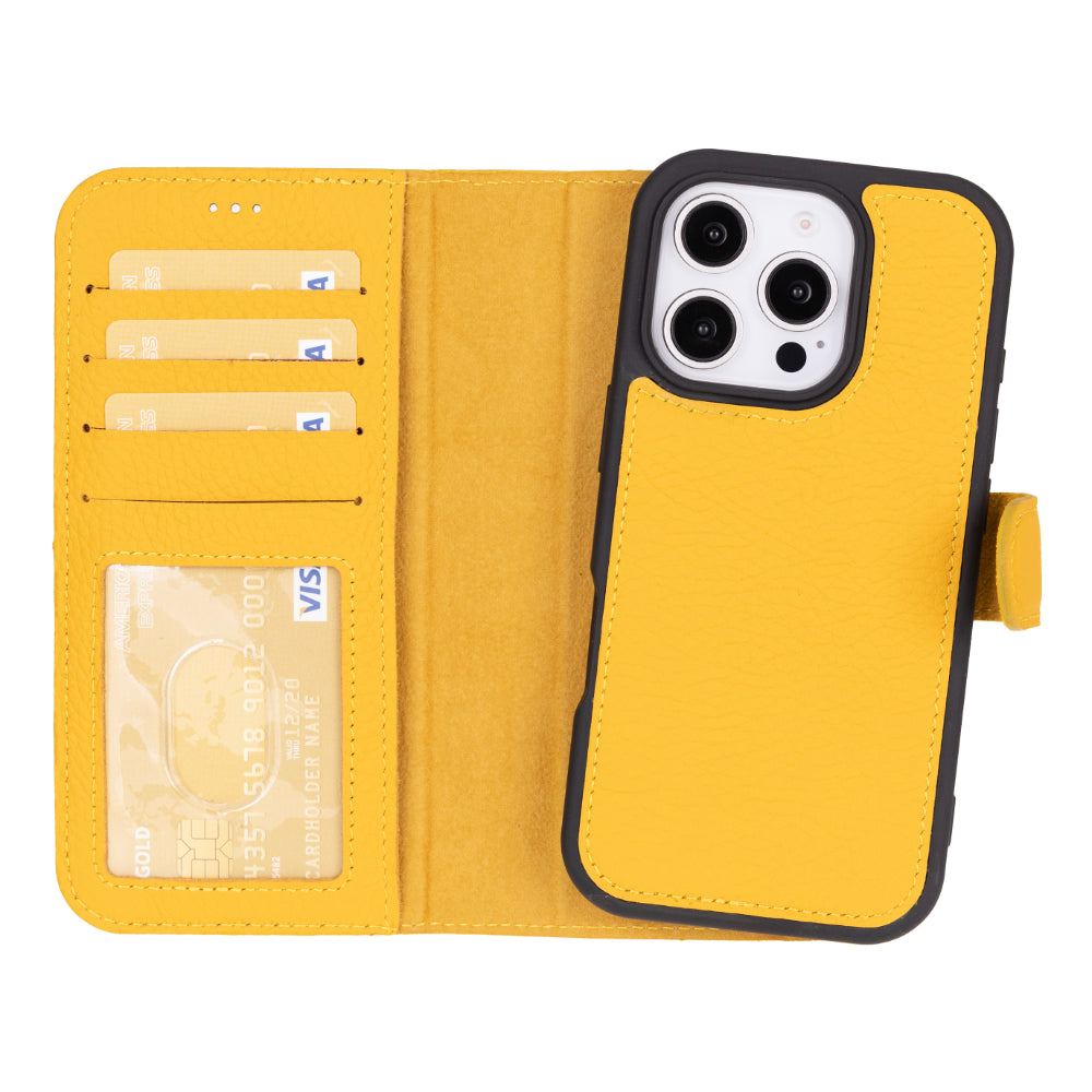 Magic iPhone 16 Pro Detachable Leather Wallet Case