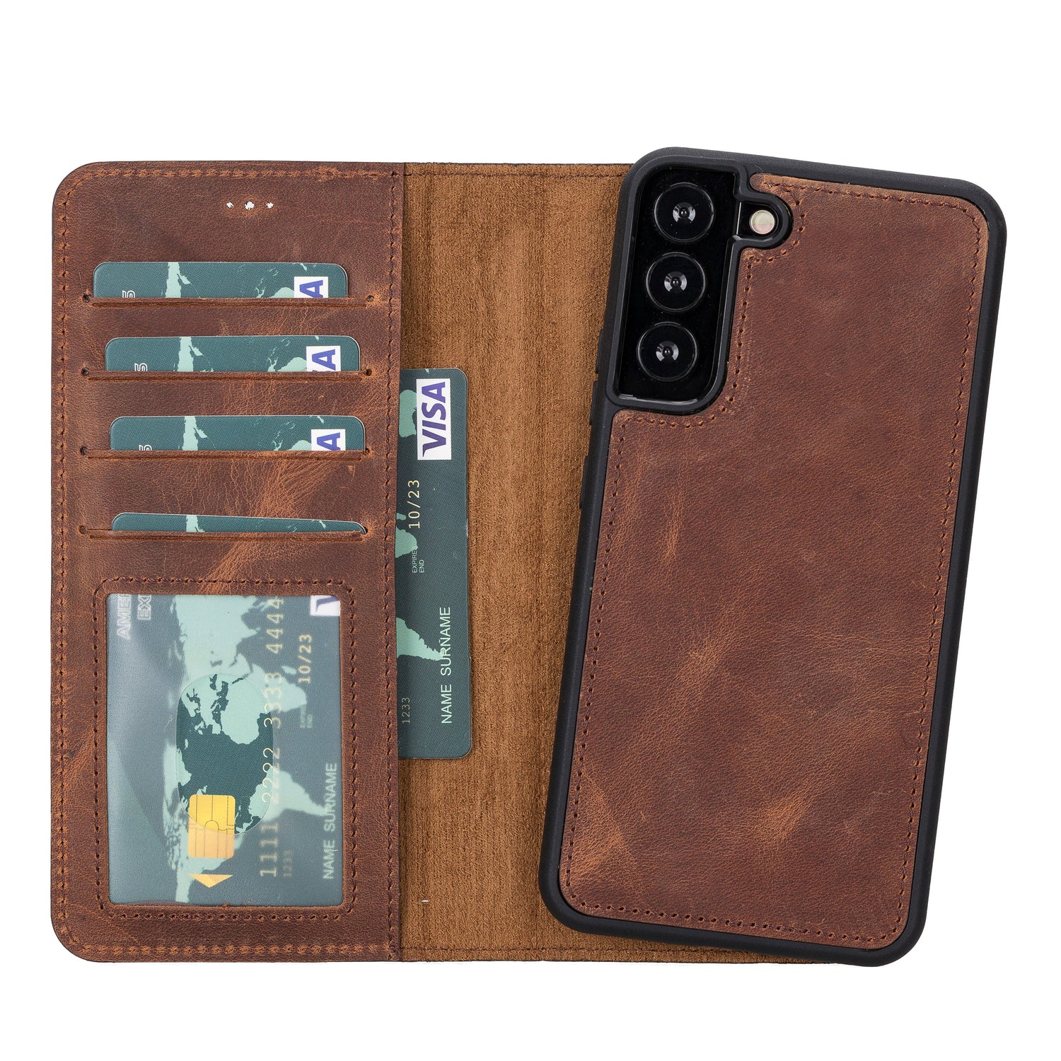 Magic Samsung Galaxy S23 Series Detachable Leather Wallet Case
