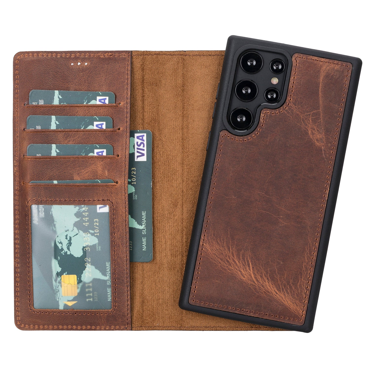 Magic Samsung Galaxy S23 Series Detachable Leather Wallet Case
