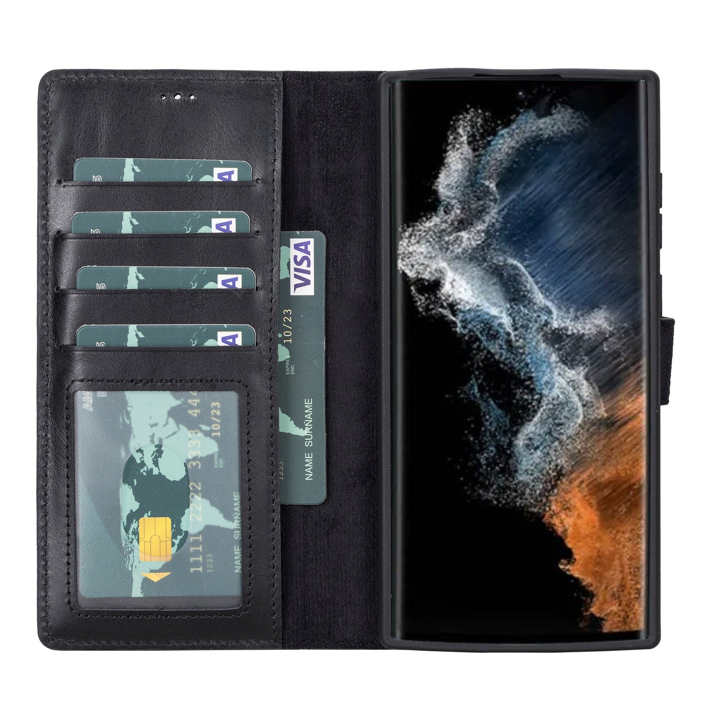 Magic Samsung Galaxy S23 Series Detachable Leather Wallet Case