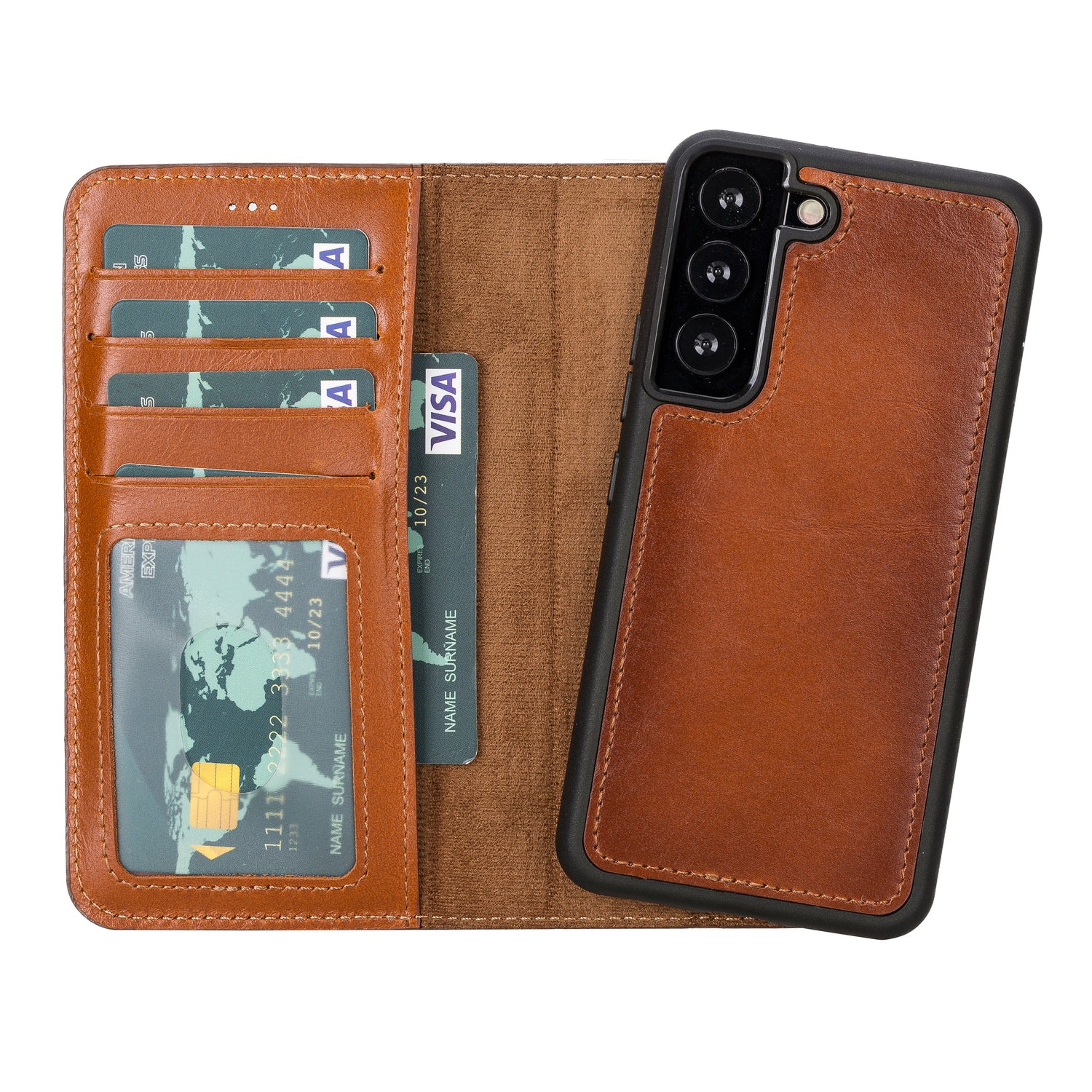 Magic Samsung Galaxy S23 Series Detachable Leather Wallet Case