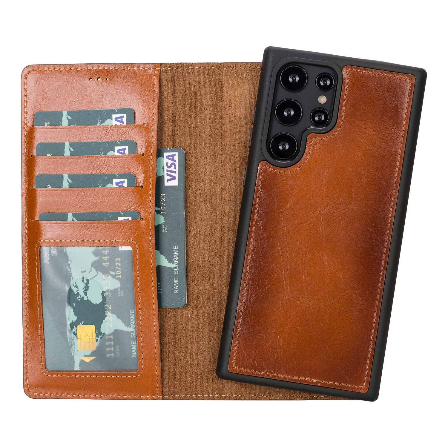 Magic Samsung Galaxy S23 Series Detachable Leather Wallet Case