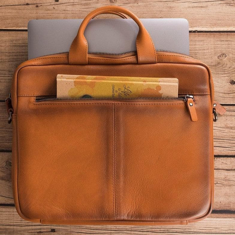 Apollo Geniun Leather Laptop Bag For 13