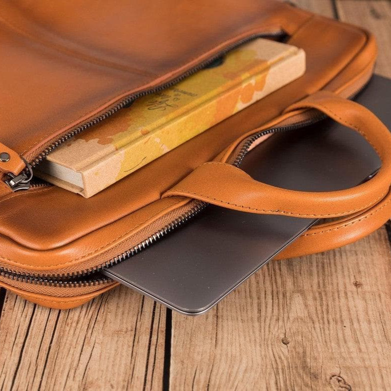 Apollo Geniun Leather Laptop Bag For 13