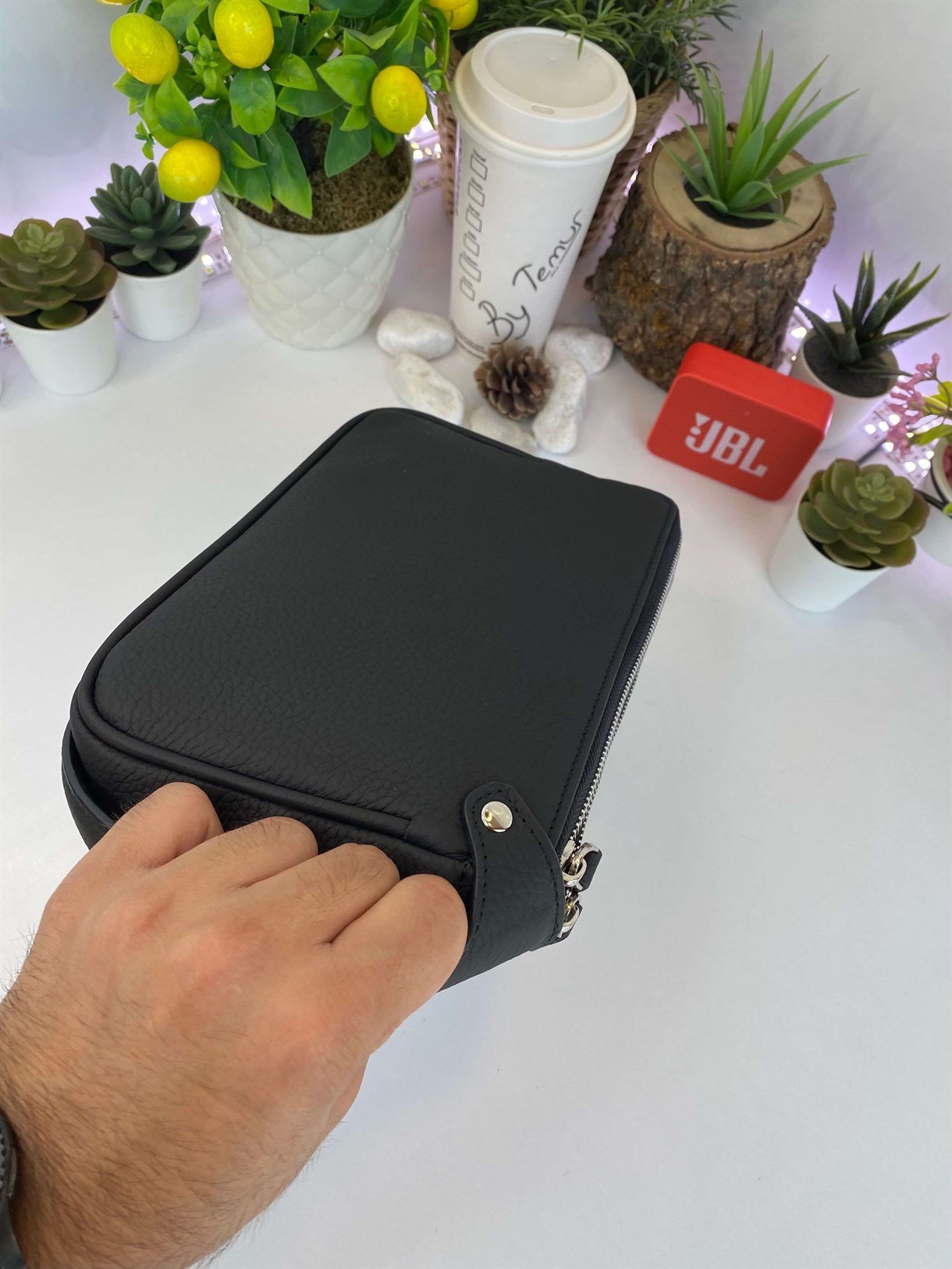 DUBLE ZIPPER HANDBAG