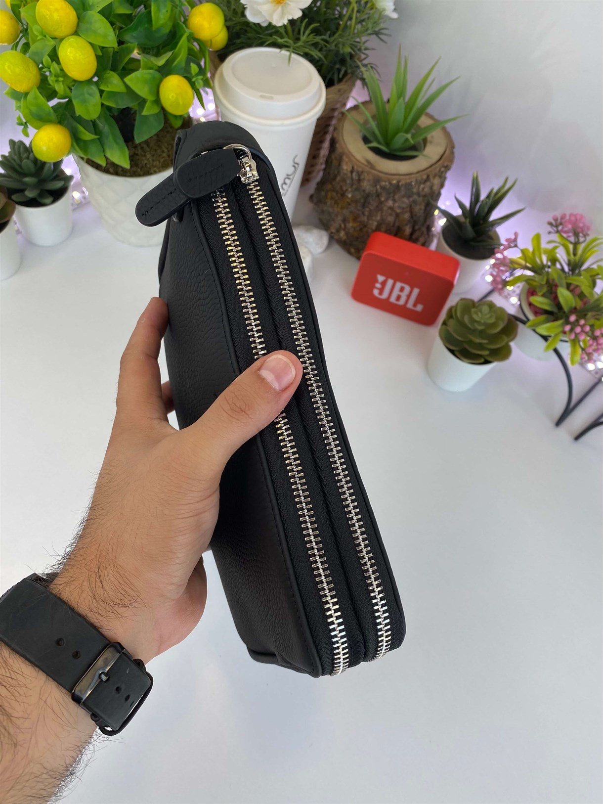 DUBLE ZIPPER HANDBAG