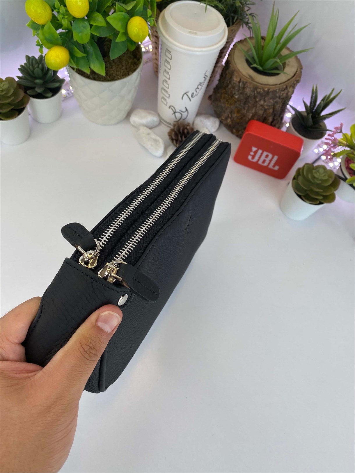 DUBLE ZIPPER HANDBAG