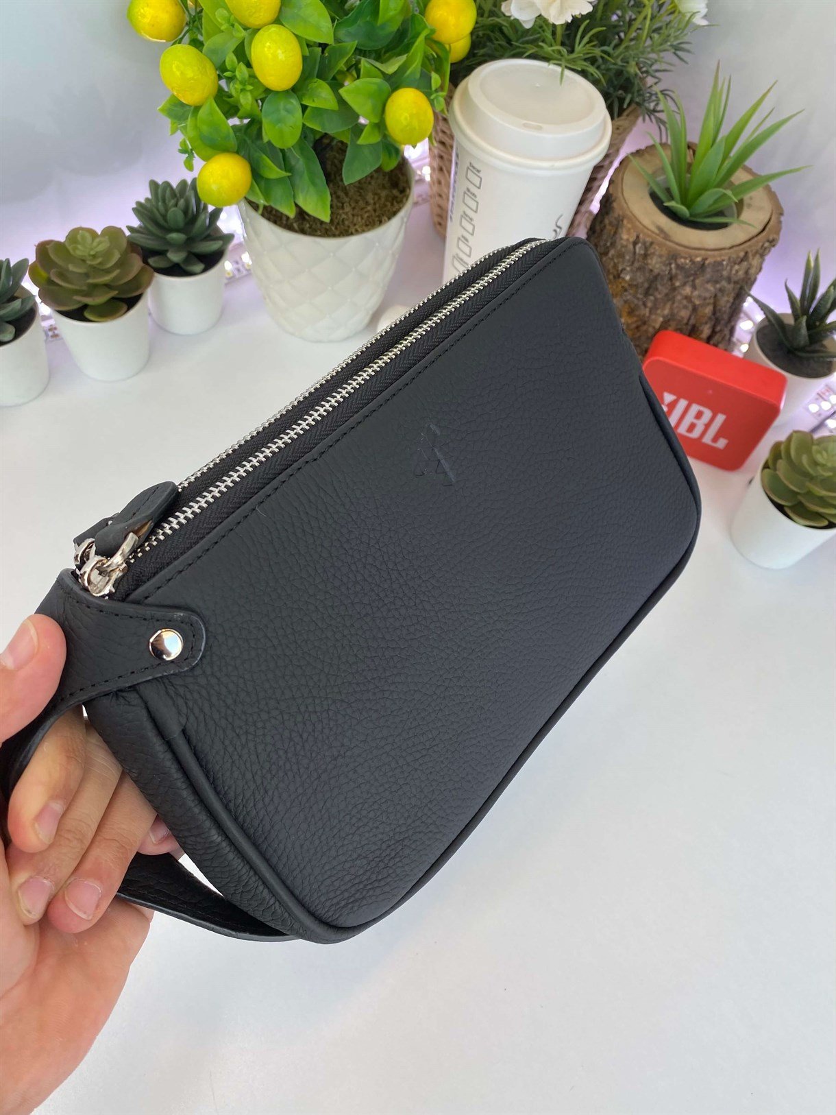 DUBLE ZIPPER HANDBAG