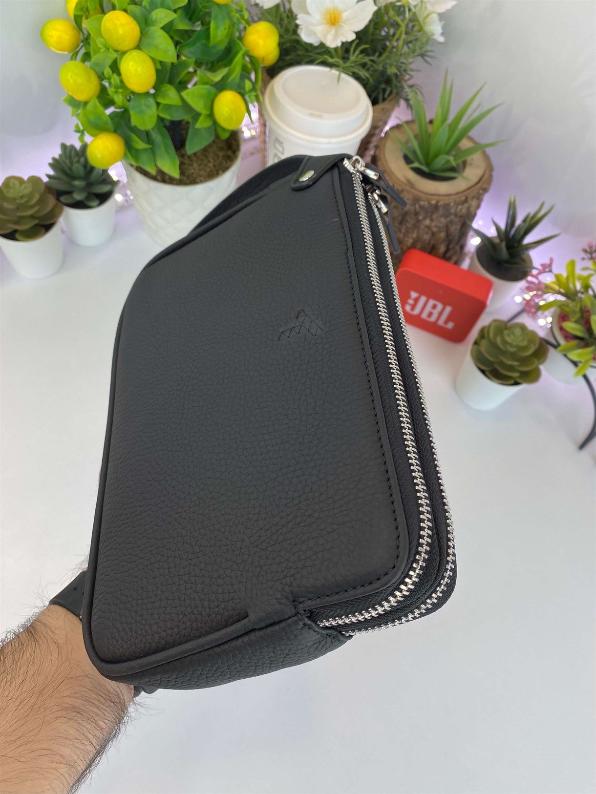 DUBLE ZIPPER HANDBAG