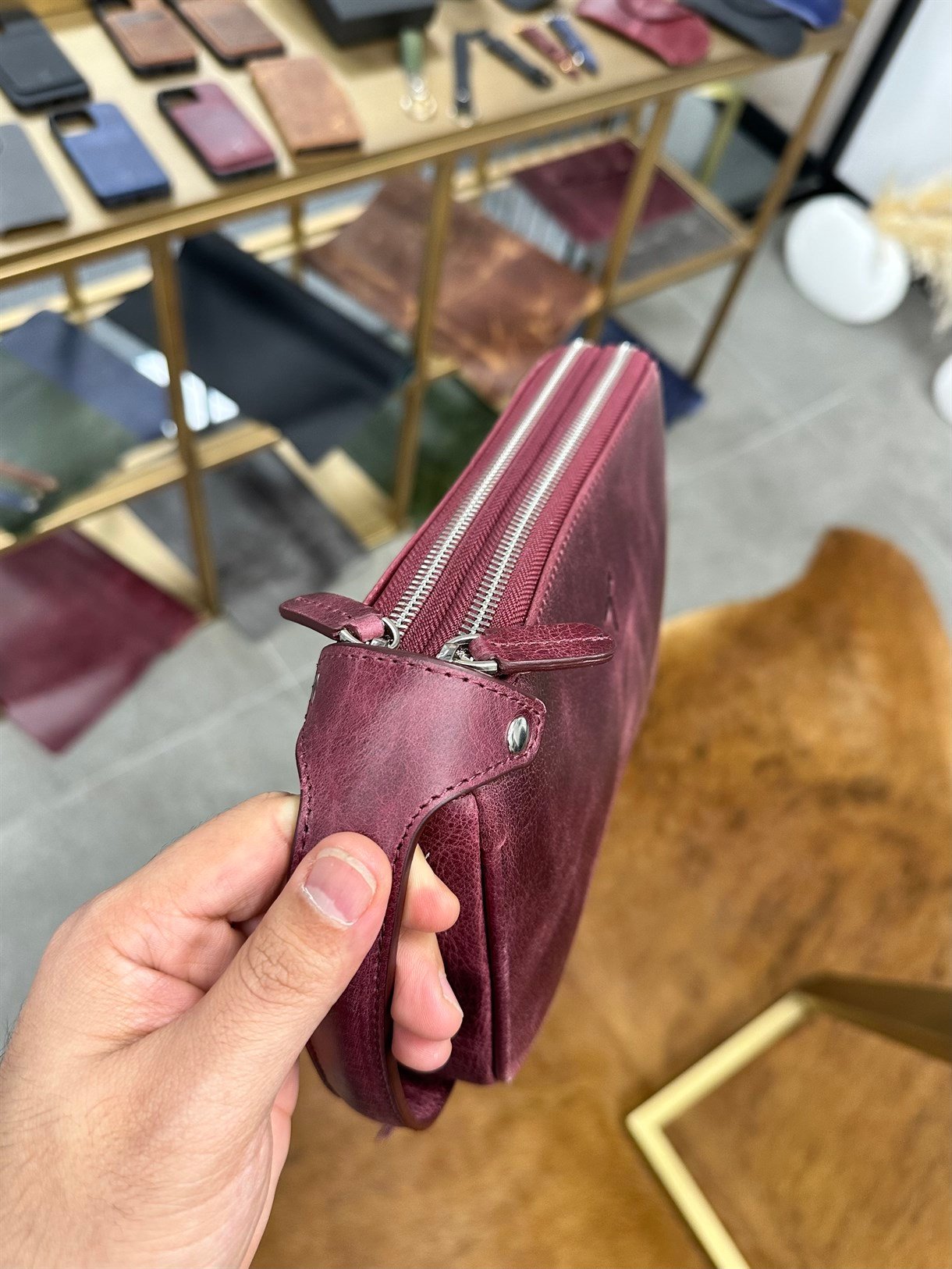 DUBLE ZIPPER HANDBAG