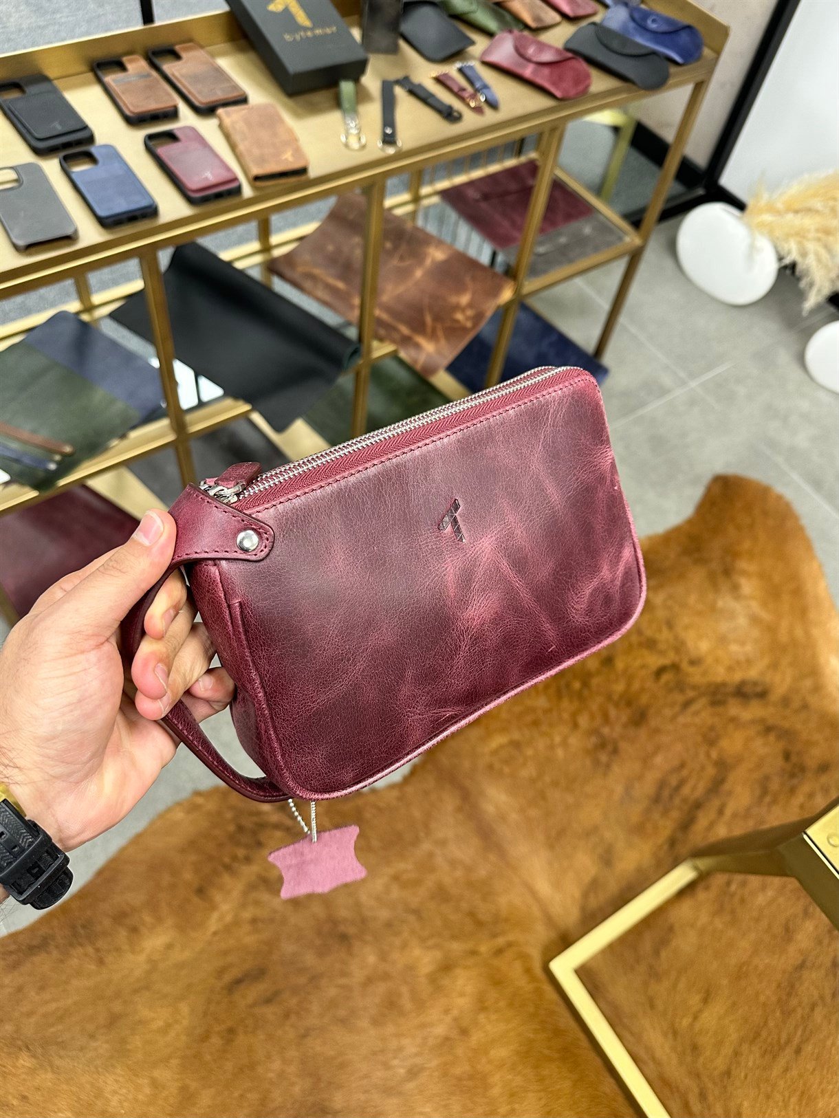 DUBLE ZIPPER HANDBAG