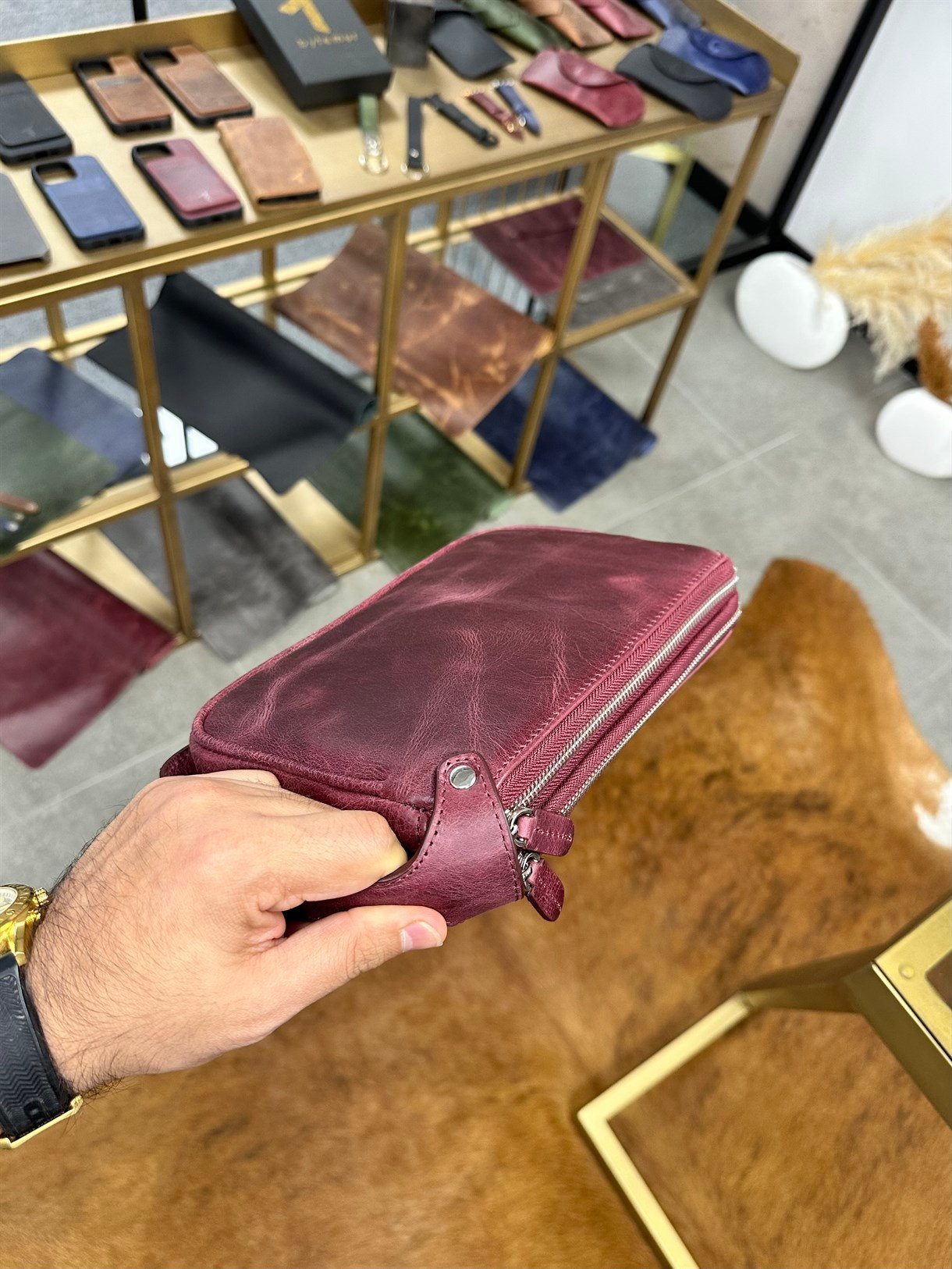 DUBLE ZIPPER HANDBAG