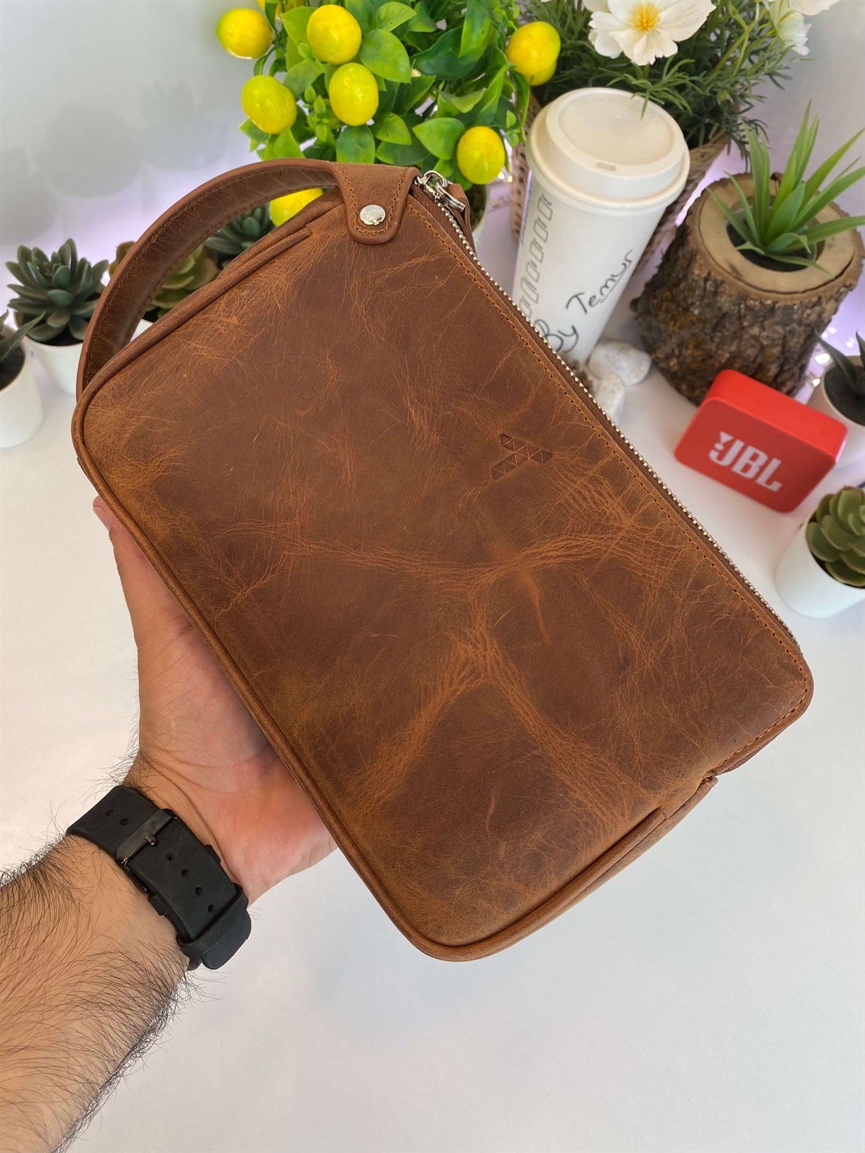 DUBLE ZIPPER HANDBAG