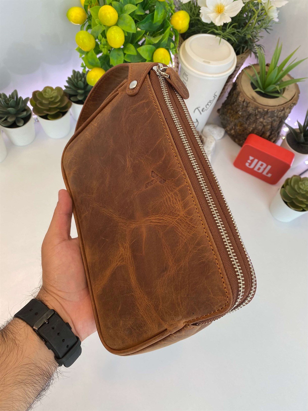 DUBLE ZIPPER HANDBAG