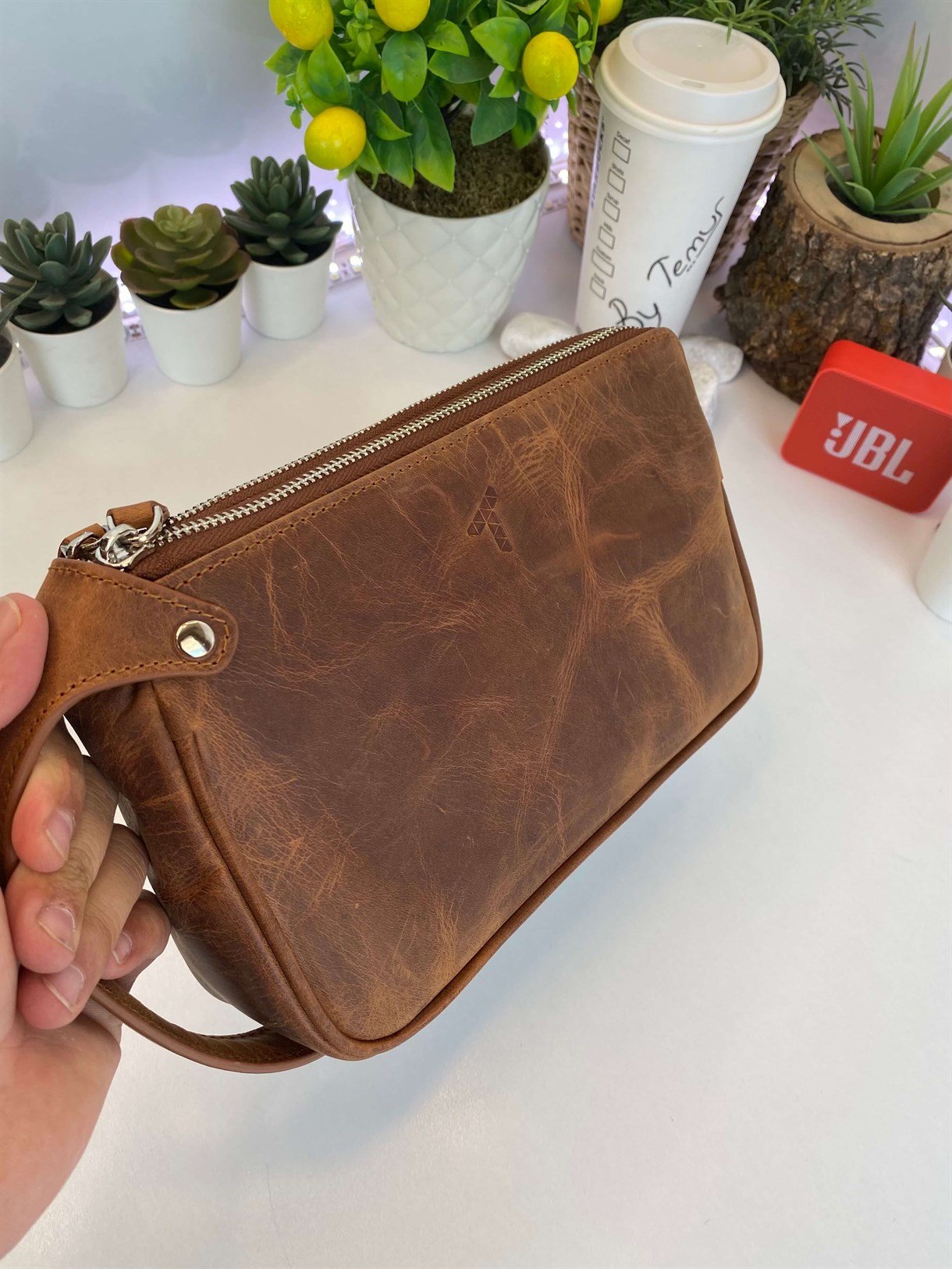 DUBLE ZIPPER HANDBAG