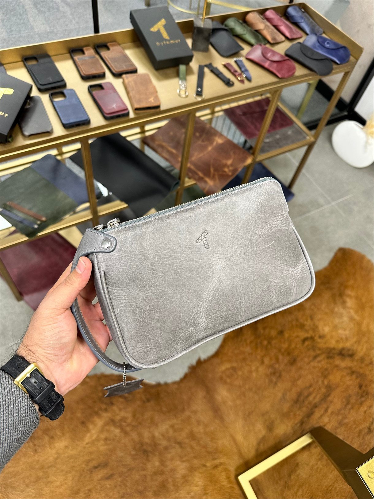 DUBLE ZIPPER HANDBAG