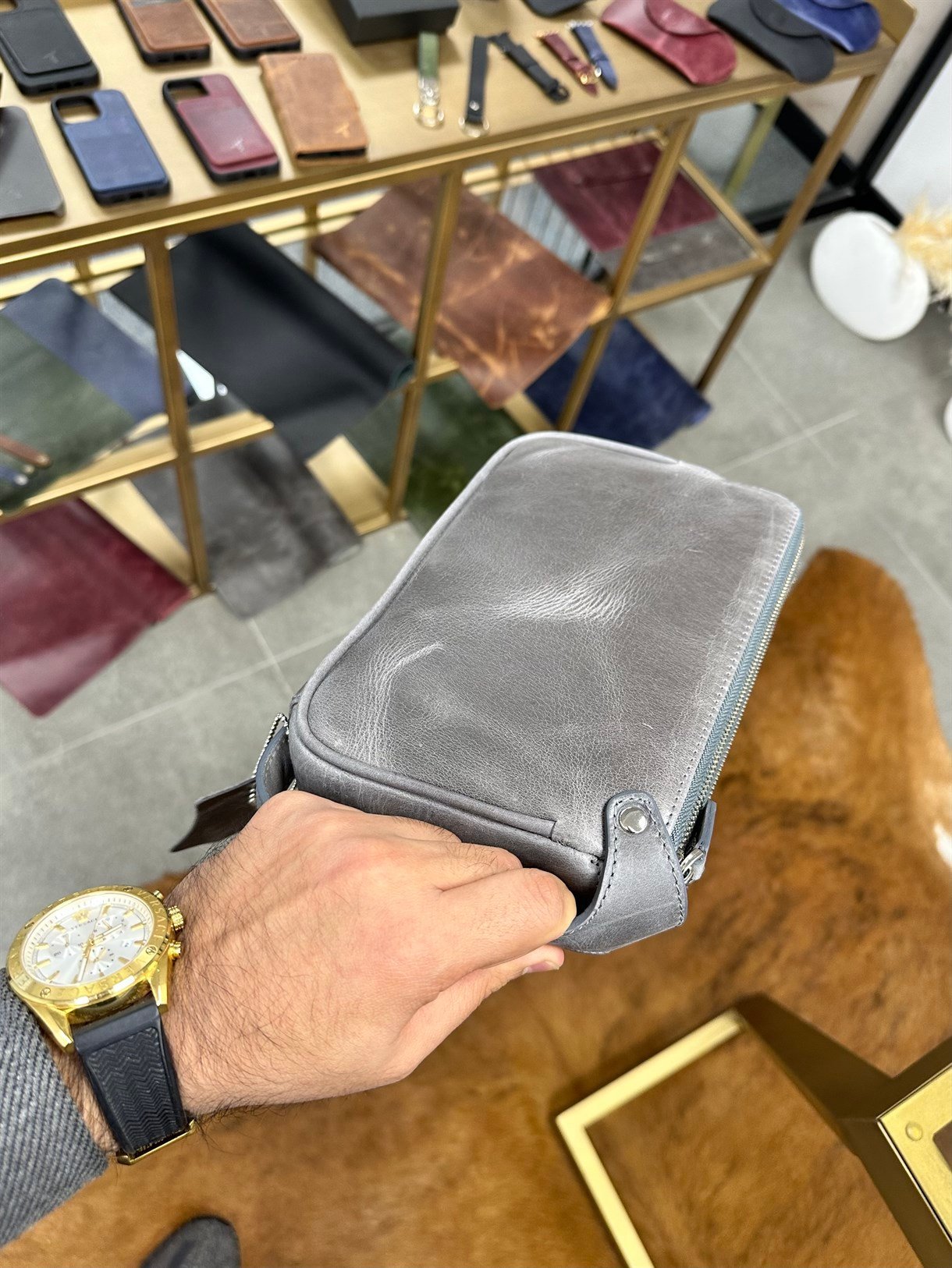 DUBLE ZIPPER HANDBAG