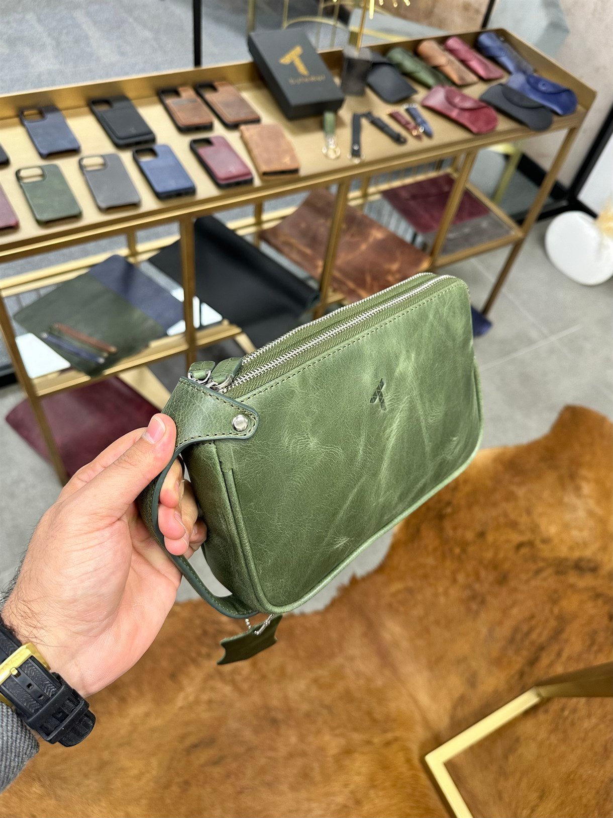 DUBLE ZIPPER HANDBAG