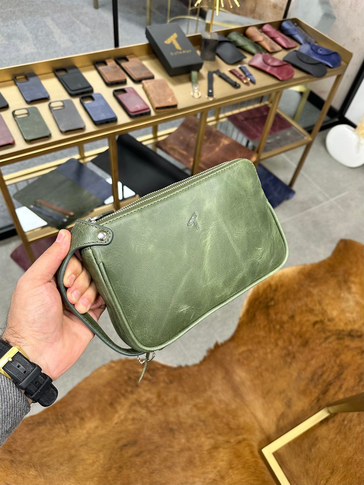 DUBLE ZIPPER HANDBAG