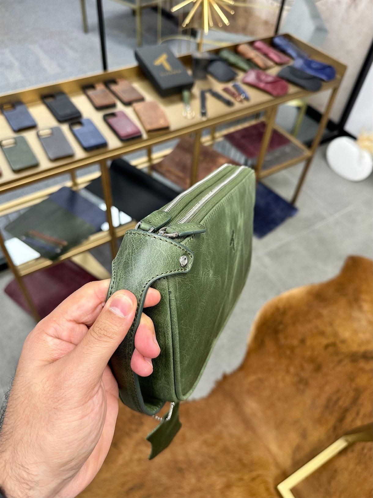 DUBLE ZIPPER HANDBAG