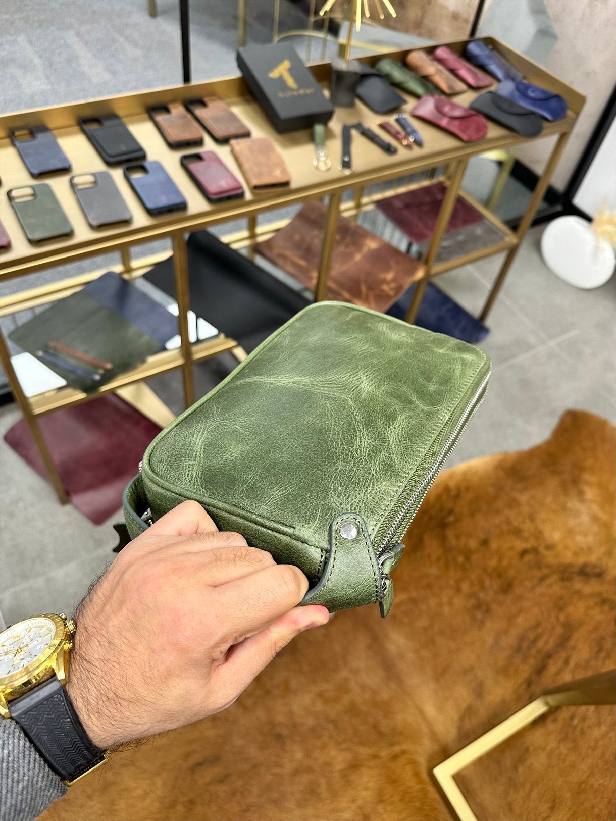 DUBLE ZIPPER HANDBAG