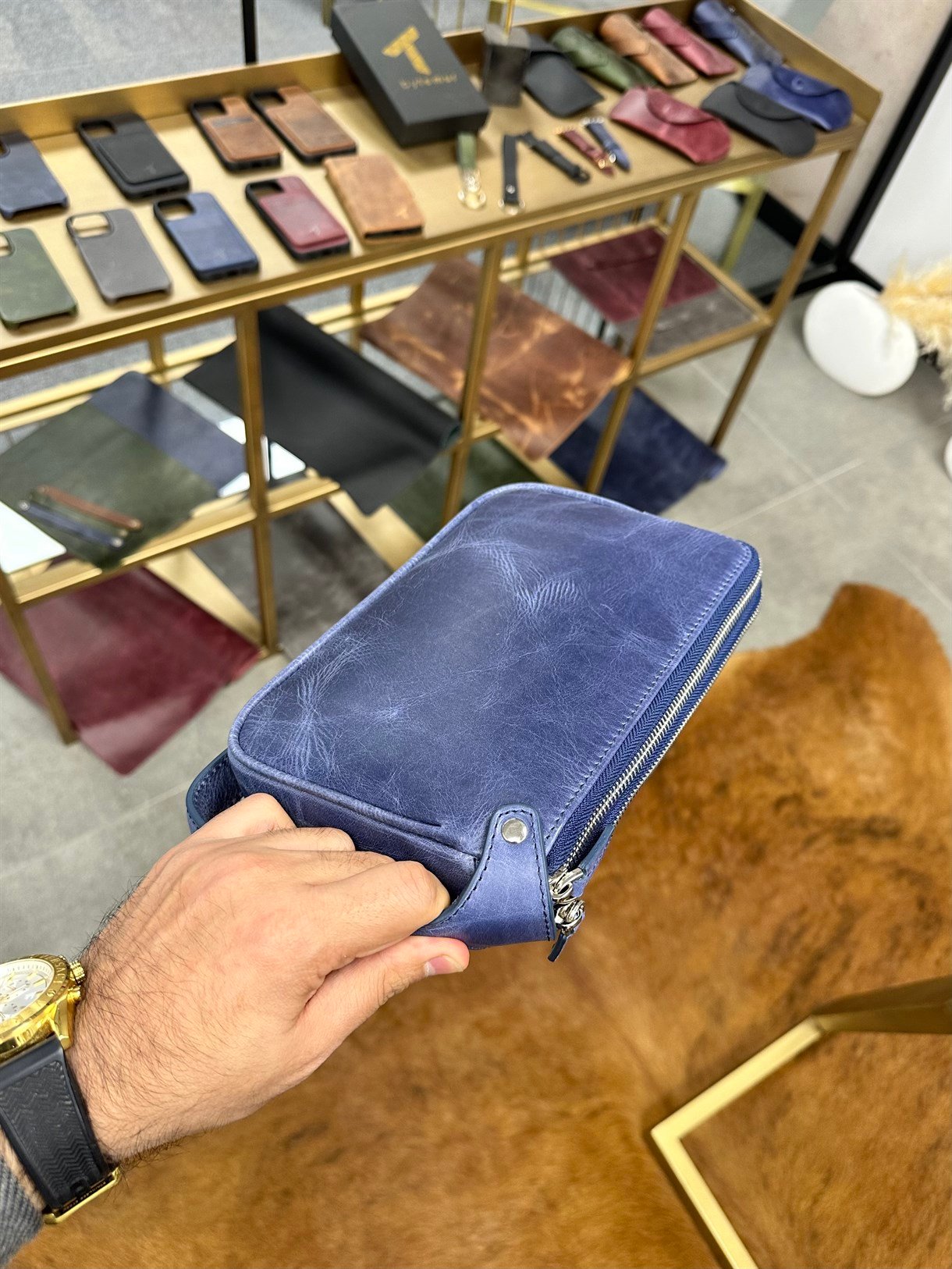 DUBLE ZIPPER HANDBAG