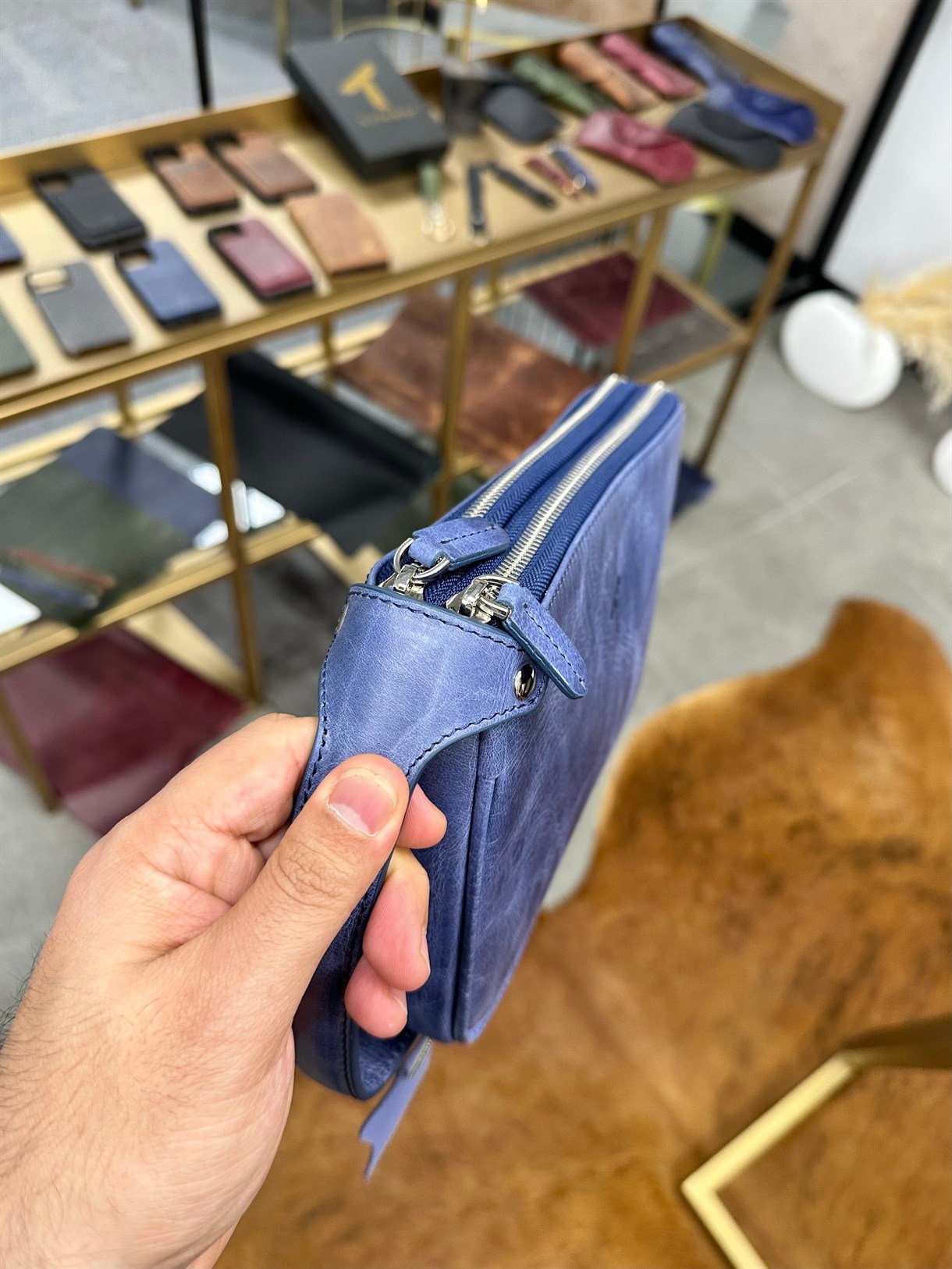 DUBLE ZIPPER HANDBAG