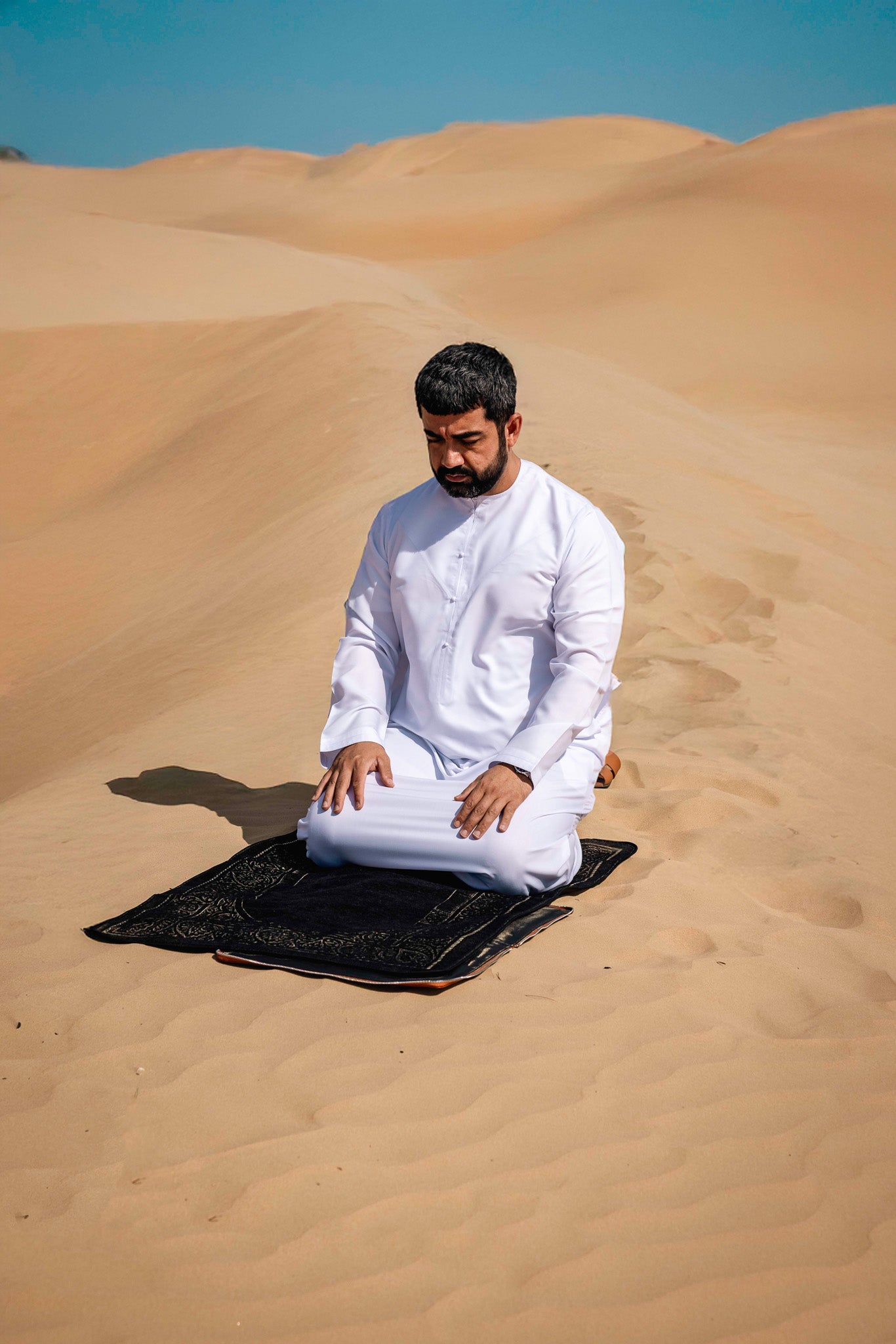 HANDCRAFTED LEATHER PRAYER RUG