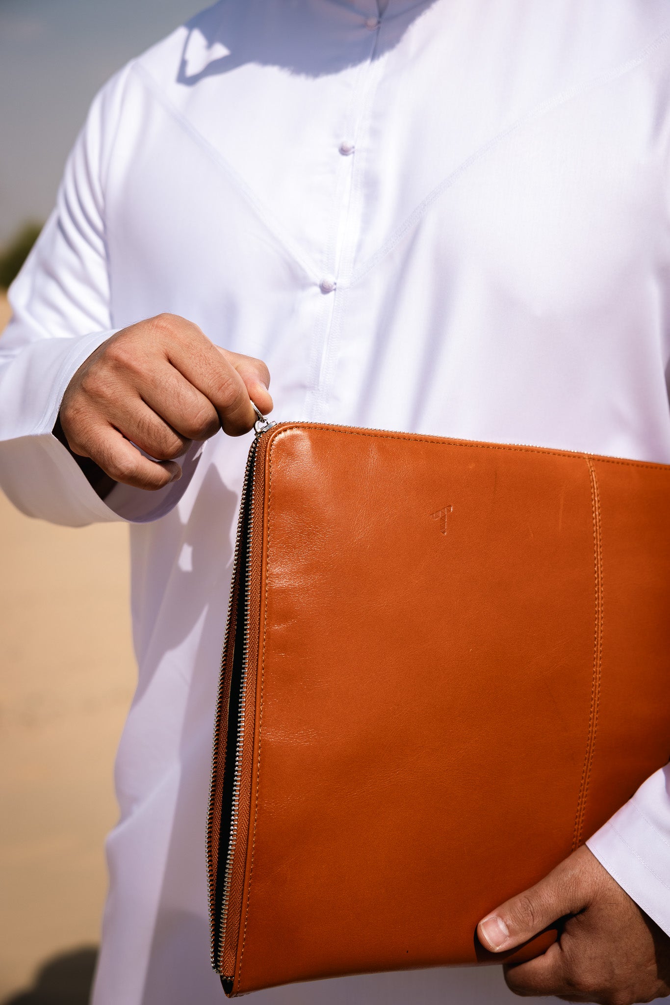 HANDCRAFTED LEATHER PRAYER RUG