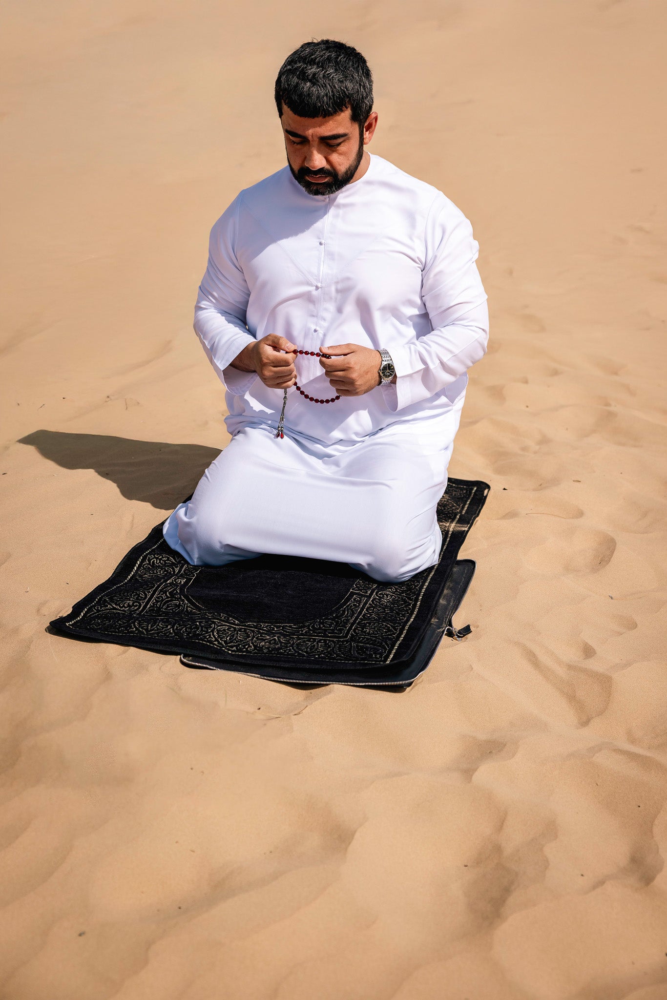 HANDCRAFTED LEATHER PRAYER RUG