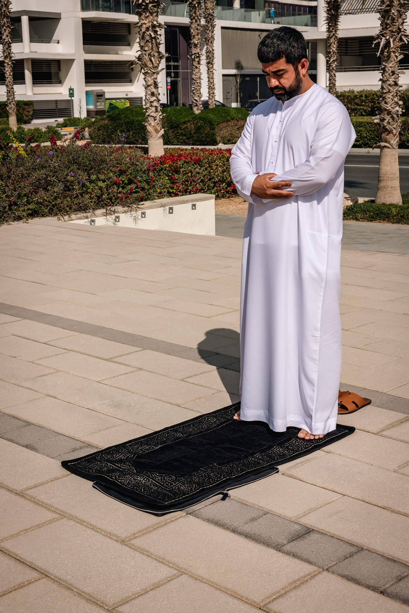 HANDCRAFTED LEATHER PRAYER RUG