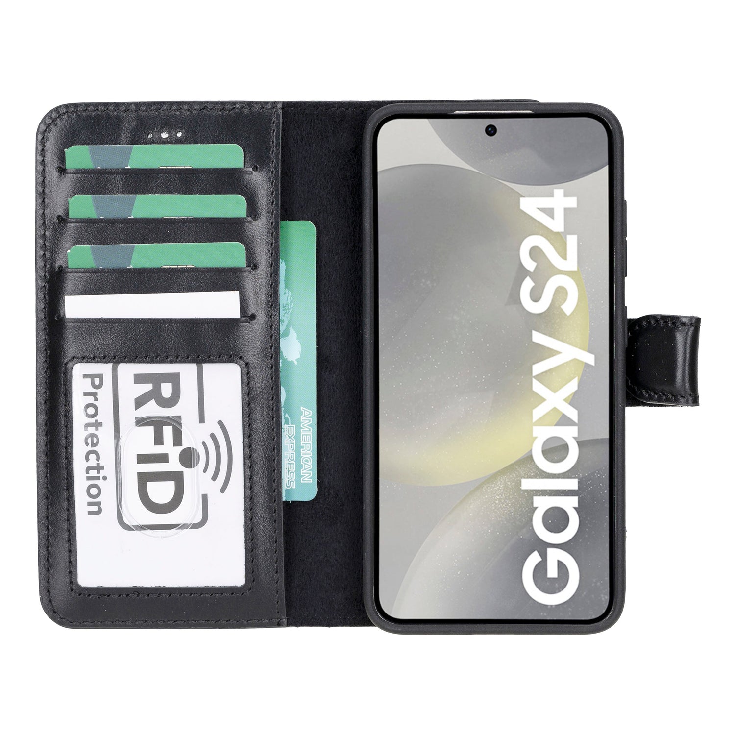Magic Samsung Galaxy S24 Series Detachable Leather Wallet Case
