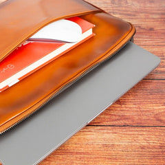AWE Genuine Leather Sleeves Brown