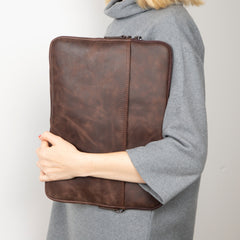 AWE Genuine Leather Sleeves Brown