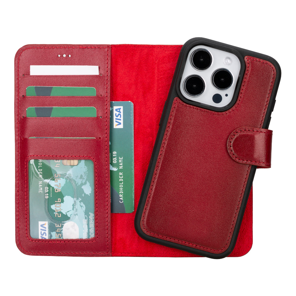 Magic iPhone 16 Pro Detachable Leather Wallet Case