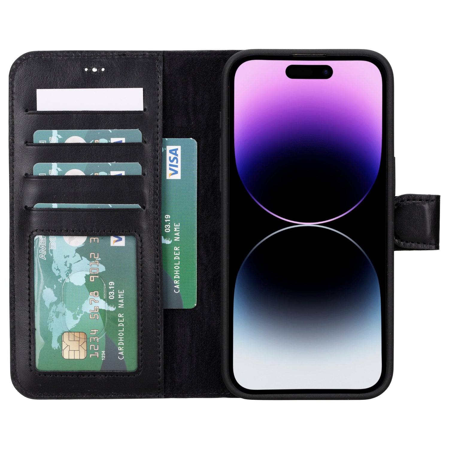 Magic iPhone 16 Pro Detachable Leather Wallet Case