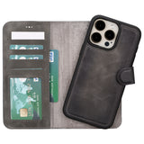 Magic iPhone 16 Pro Max Leather Detachable Wallet Case