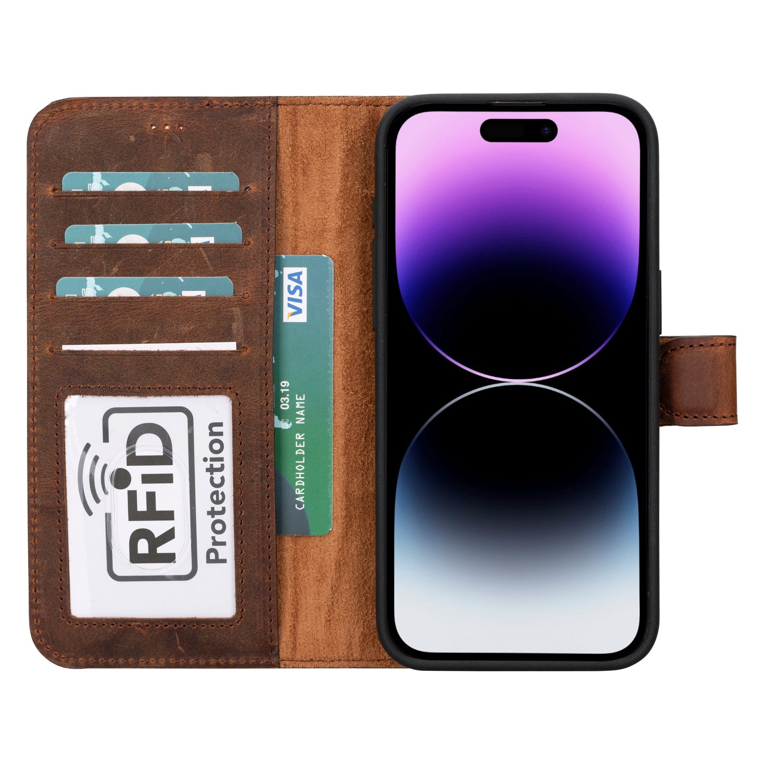 Magic iPhone 16 Pro Detachable Leather Wallet Case
